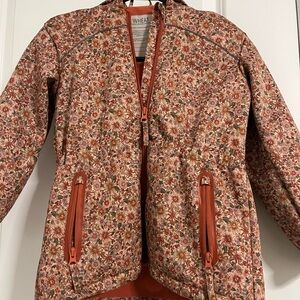 Floral WHEAT- girls Jacket 6-7yrs